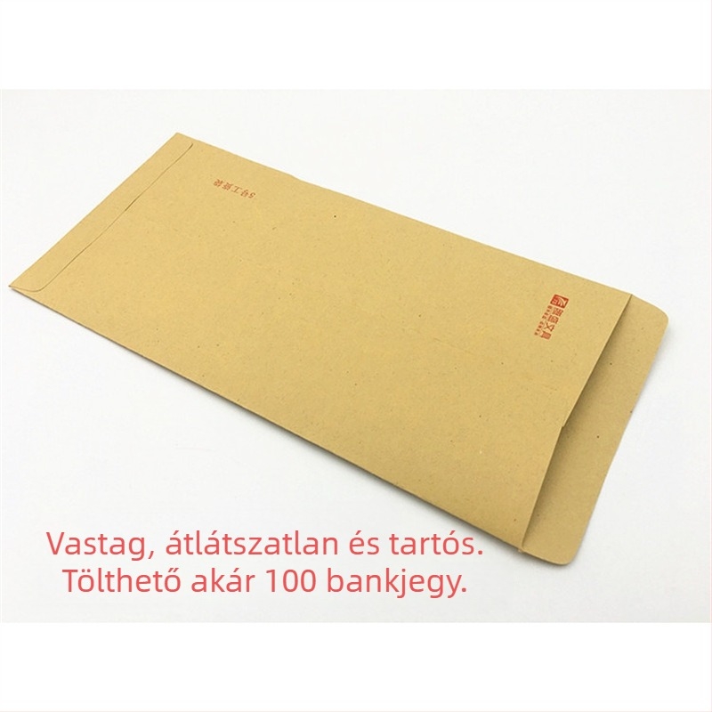 Bérboríték, Kraft papírból, modell 5, kínai stílusú boríték, logó nélkül