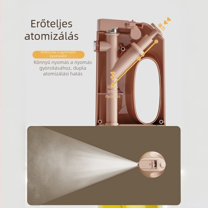 Olajspray tartály pumpával, anyag PP+ABS+üveg, modern minimalist stílus, olajspray funkció, bemutató télen 2025