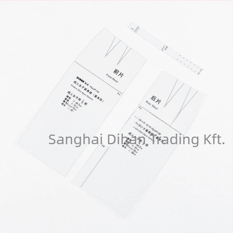 DIHAN 1:3 Női sheath ruha prototípus sablon japán kultúra stílusban; átlátszó műanyag