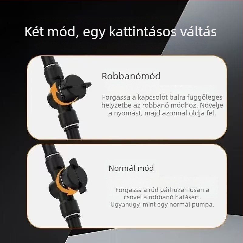 Kézi magasnyomású levegőpumpa, 985-ös modell, elektromos járművekhez és kerékpárokhoz tubeless gumikhoz