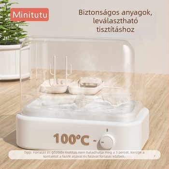 Minitutu hordozható szilikon cumisüveg tisztító készlet tároló dobozzal utazáshoz