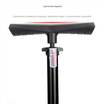 Kézi, hordozható magasnyomású kerékpárpumpa univerzális nyomásmérővel, 180 psi, vas test, modell 6532K, hossz 605 mm