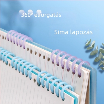 6-lyukú kötőgyűrűk naplóhoz, minimalist kötőcsík, 7848 tekercscsík, levéltartó gyűrű