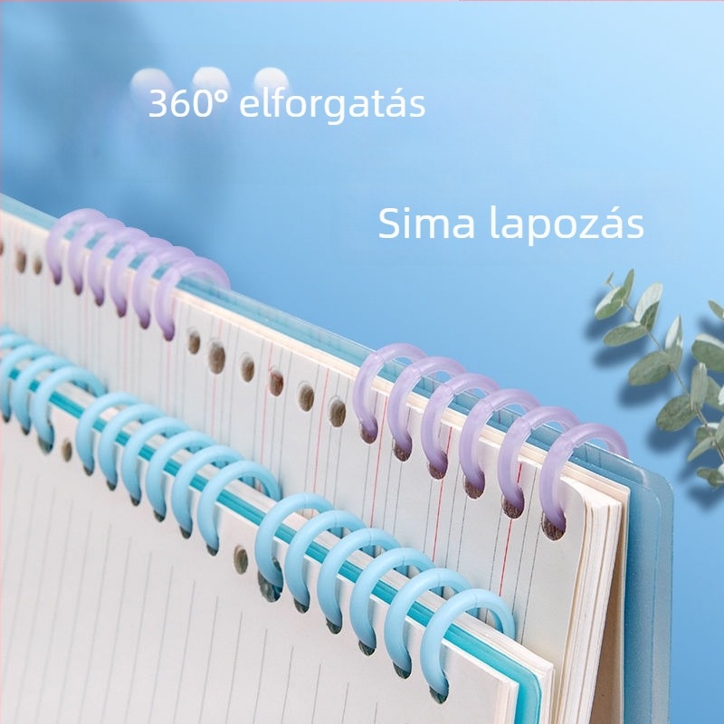 6-lyukú kötőgyűrűk naplóhoz, minimalist kötőcsík, 7848 tekercscsík, levéltartó gyűrű