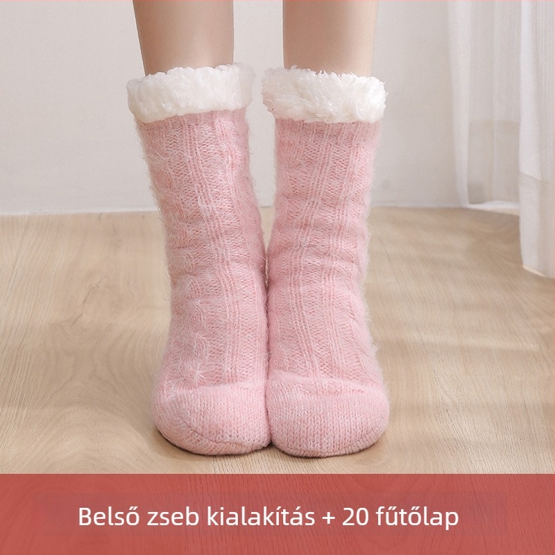USB-melegítő otthoni papucs – pamut felső rész, uniszex, otthoni viselésre, alvásbarát