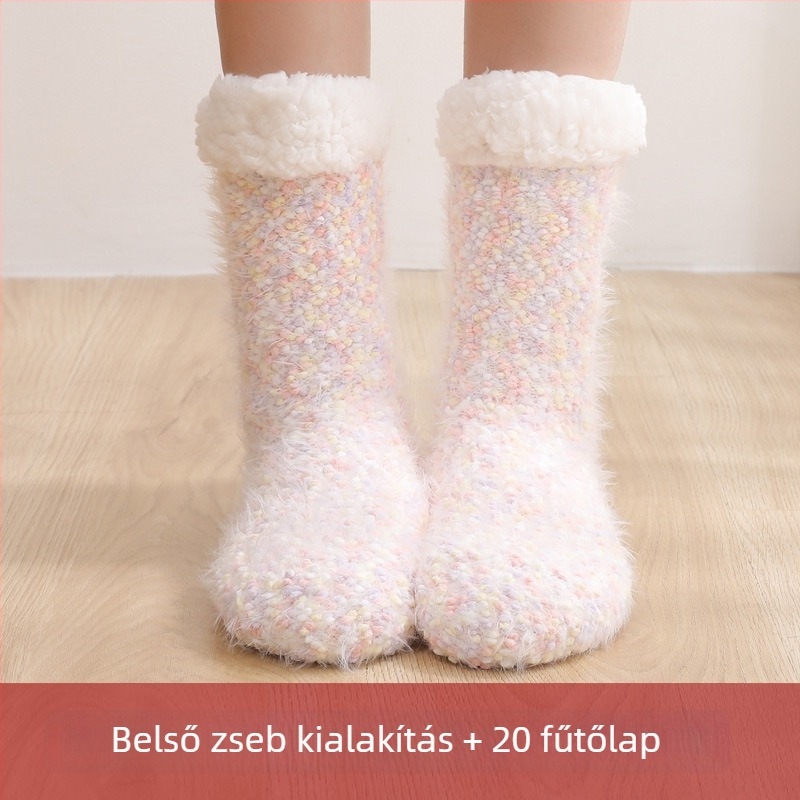 USB-melegítő otthoni papucs – pamut felső rész, uniszex, otthoni viselésre, alvásbarát