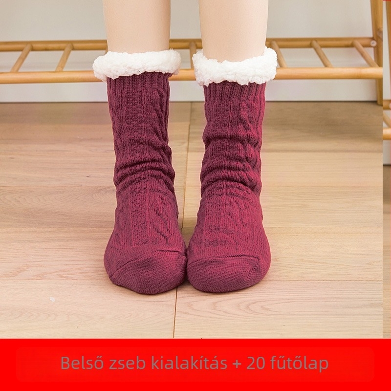 USB-melegítő otthoni papucs – pamut felső rész, uniszex, otthoni viselésre, alvásbarát