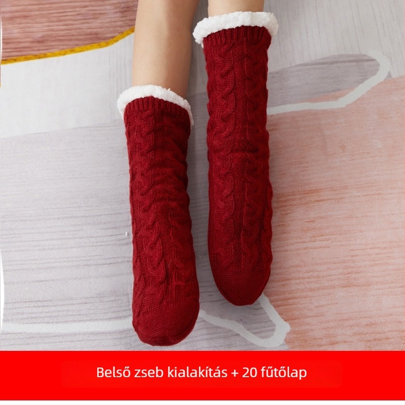 USB-melegítő otthoni papucs – pamut felső rész, uniszex, otthoni viselésre, alvásbarát