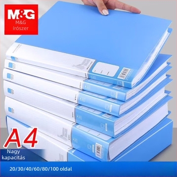 M&G Morning Light Átlátszó dokumentum mappa ADM95096 – műanyag irattartó, több rétegű szervező