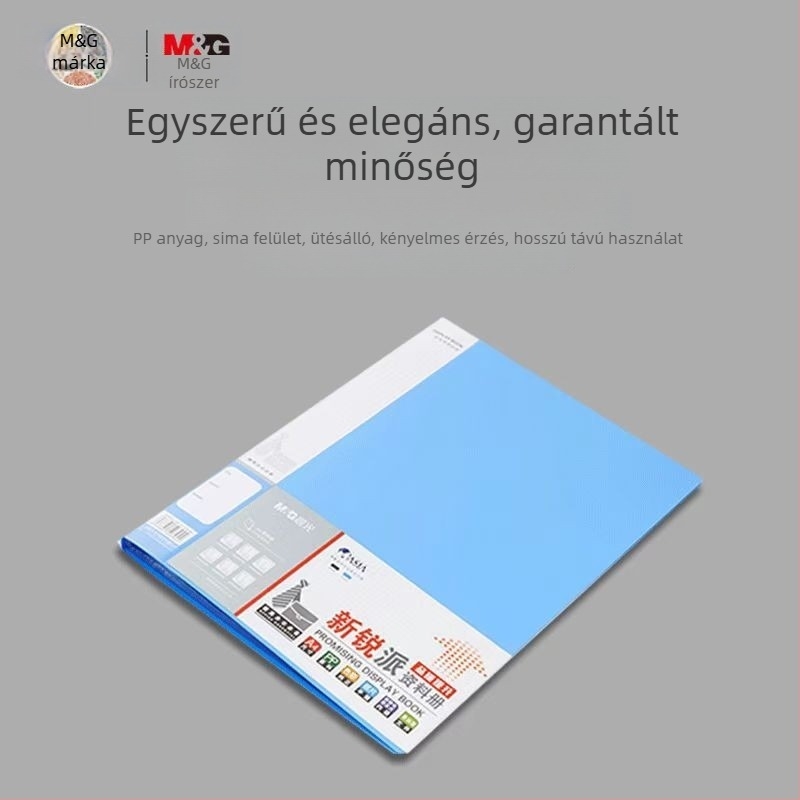 M&G Morning Light Átlátszó dokumentum mappa ADM95096 – műanyag irattartó, több rétegű szervező