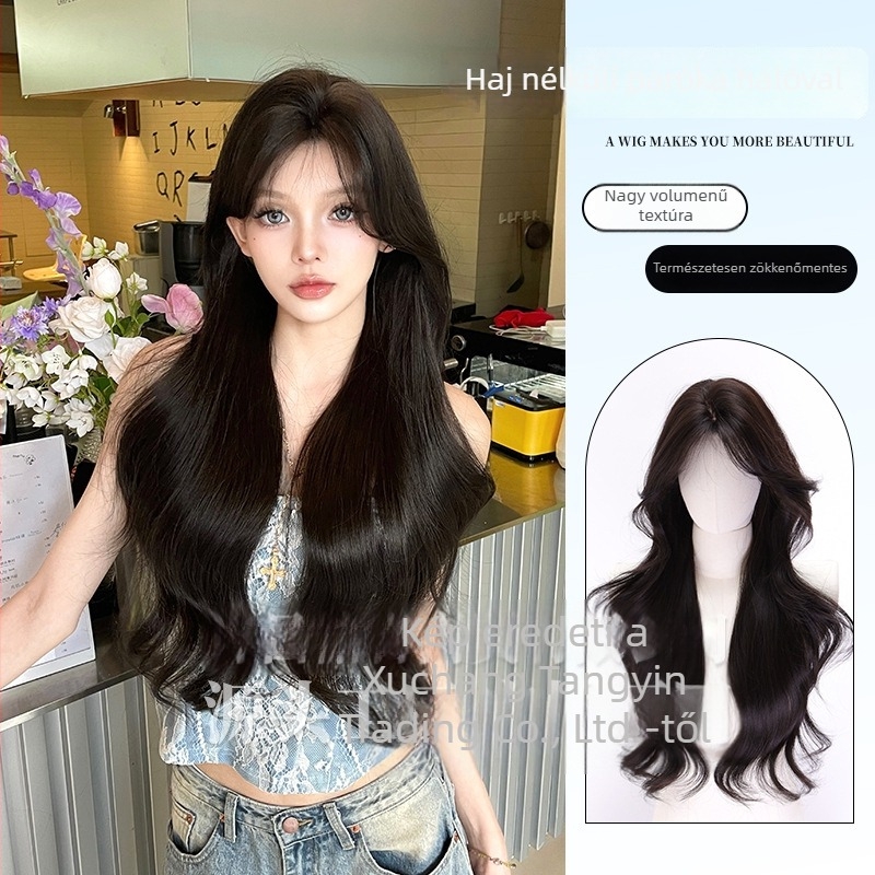 FP07 Paróka darab, hangerő növelésére, hosszú göndör haj, hőálló szintetikus haj