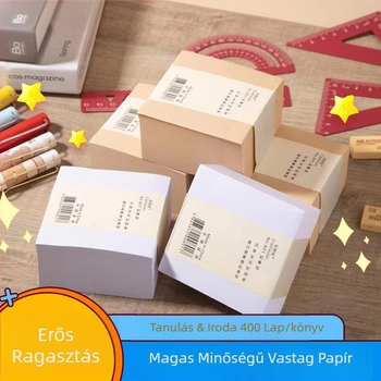 Négyszögletes ragasztós jegyzetek, 400 lapok, öntapadó