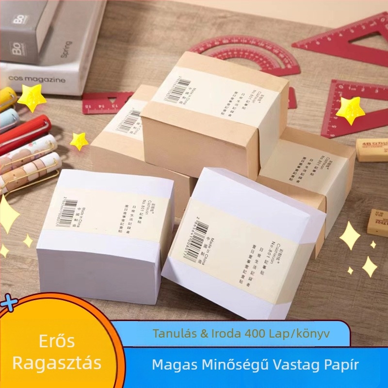 Négyszögletes ragasztós jegyzetek, 400 lapok, öntapadó