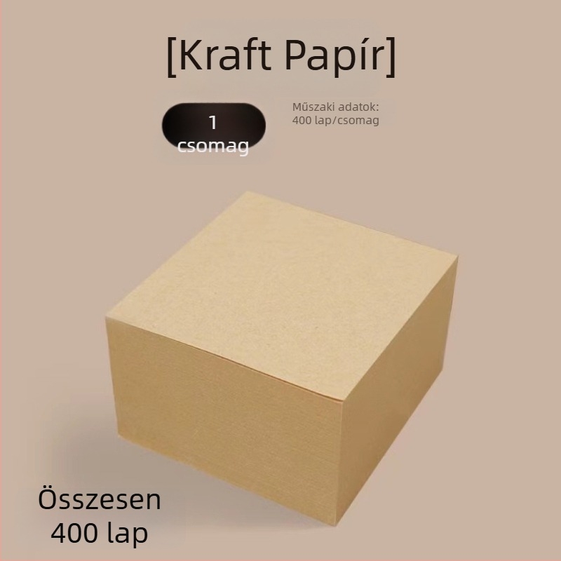 Négyszögletes ragasztós jegyzetek, 400 lapok, öntapadó