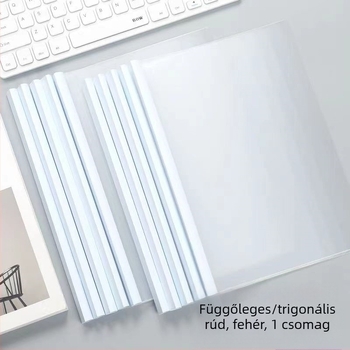Yipai Q314 Lefogócsipeszes irattartó, műanyag, 265×185 mm, formátum B5, hátlap 10 mm