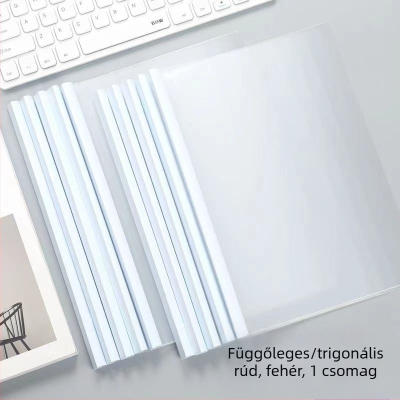 Yipai Q314 Lefogócsipeszes irattartó, műanyag, 265×185 mm, formátum B5, hátlap 10 mm
