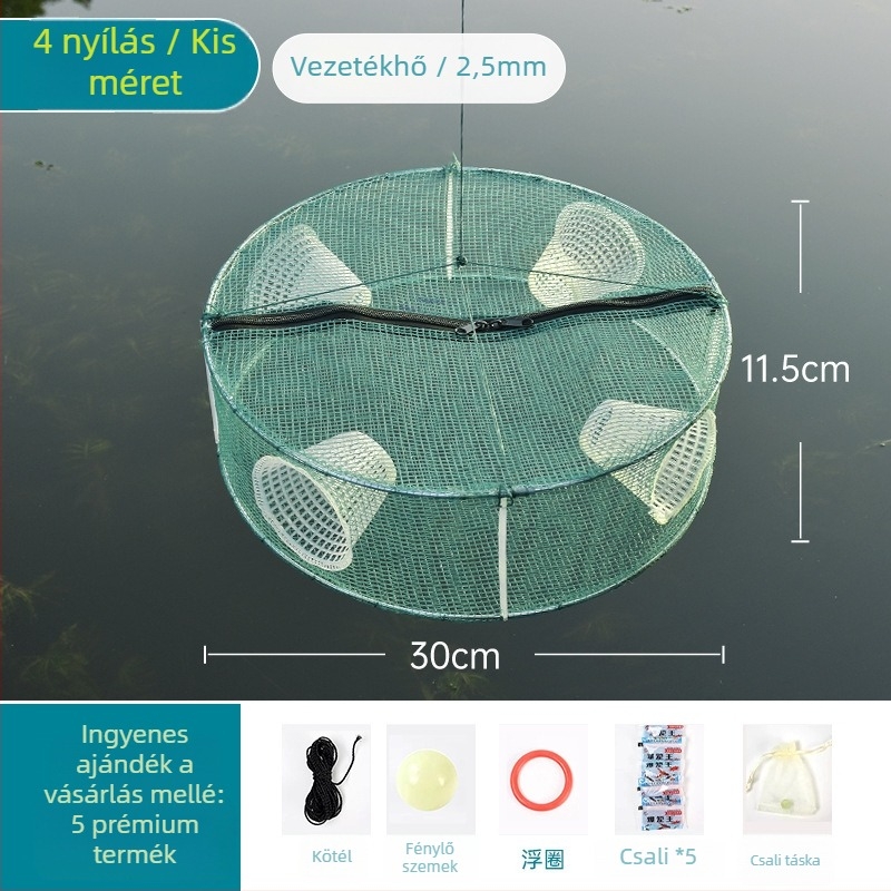Hálózati halászati ketrec halakhoz, garnélarákhoz és másokhoz — Márka Giant finned king; Eredet: Kína; Anyag: Egyéb