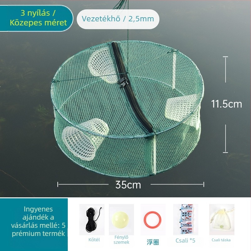 Hálózati halászati ketrec halakhoz, garnélarákhoz és másokhoz — Márka Giant finned king; Eredet: Kína; Anyag: Egyéb