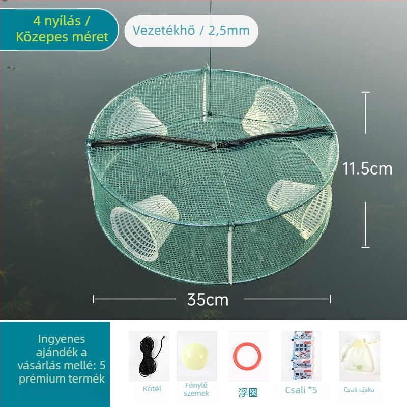 Hálózati halászati ketrec halakhoz, garnélarákhoz és másokhoz — Márka Giant finned king; Eredet: Kína; Anyag: Egyéb