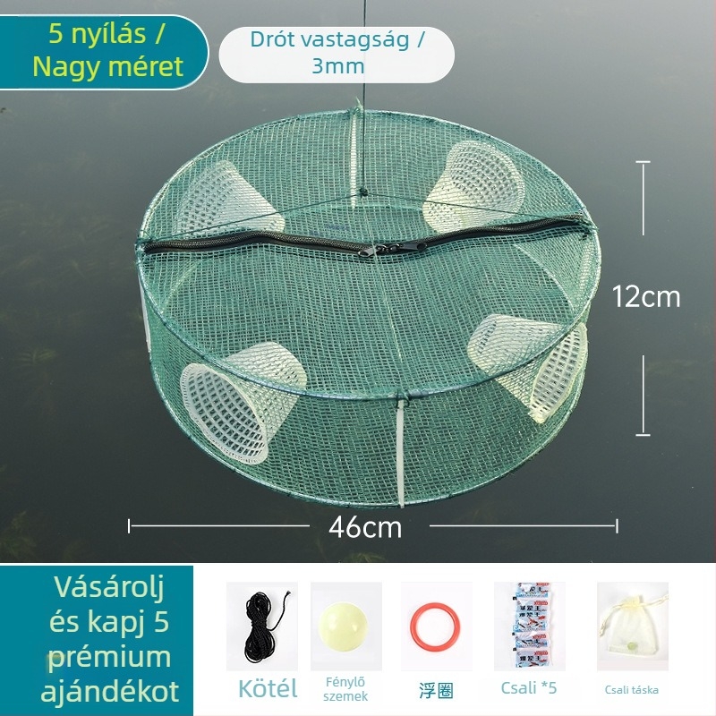 Hálózati halászati ketrec halakhoz, garnélarákhoz és másokhoz — Márka Giant finned king; Eredet: Kína; Anyag: Egyéb