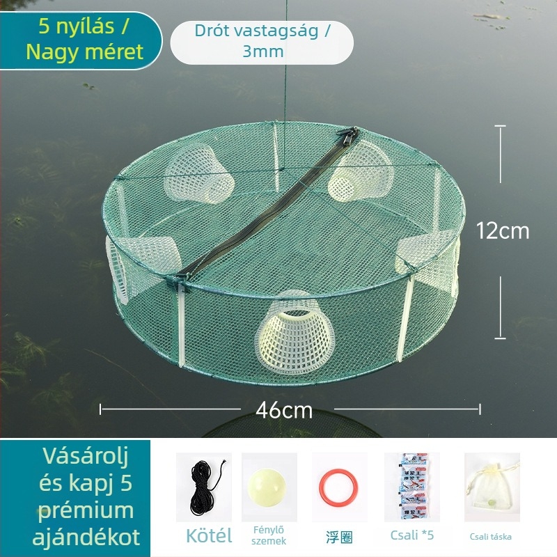Hálózati halászati ketrec halakhoz, garnélarákhoz és másokhoz — Márka Giant finned king; Eredet: Kína; Anyag: Egyéb