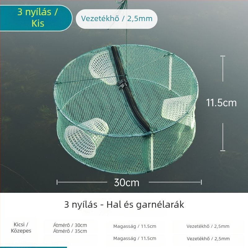 Hálózati halászati ketrec halakhoz, garnélarákhoz és másokhoz — Márka Giant finned king; Eredet: Kína; Anyag: Egyéb