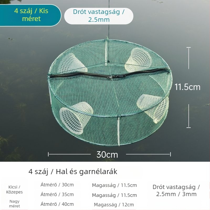 Hálózati halászati ketrec halakhoz, garnélarákhoz és másokhoz — Márka Giant finned king; Eredet: Kína; Anyag: Egyéb
