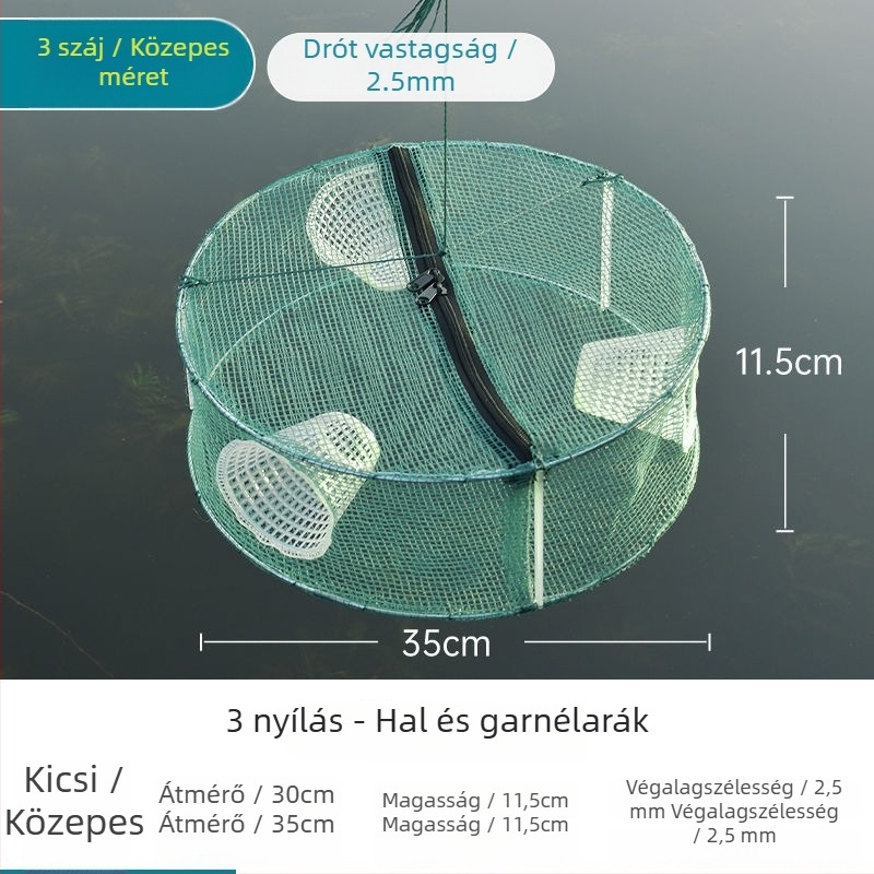 Hálózati halászati ketrec halakhoz, garnélarákhoz és másokhoz — Márka Giant finned king; Eredet: Kína; Anyag: Egyéb