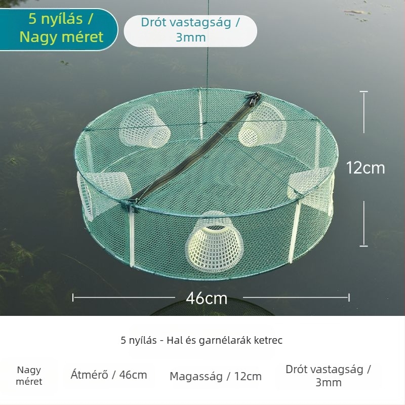 Hálózati halászati ketrec halakhoz, garnélarákhoz és másokhoz — Márka Giant finned king; Eredet: Kína; Anyag: Egyéb