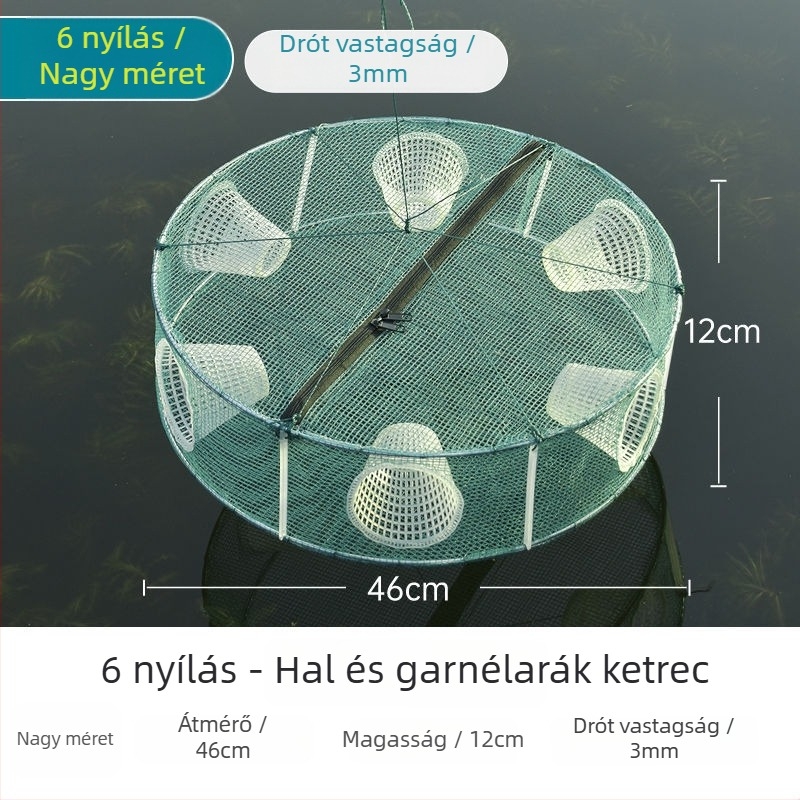Hálózati halászati ketrec halakhoz, garnélarákhoz és másokhoz — Márka Giant finned king; Eredet: Kína; Anyag: Egyéb