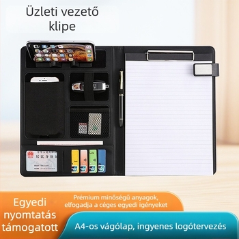 WP-242 PU bőr portfólió logónyomtatás és testreszabás