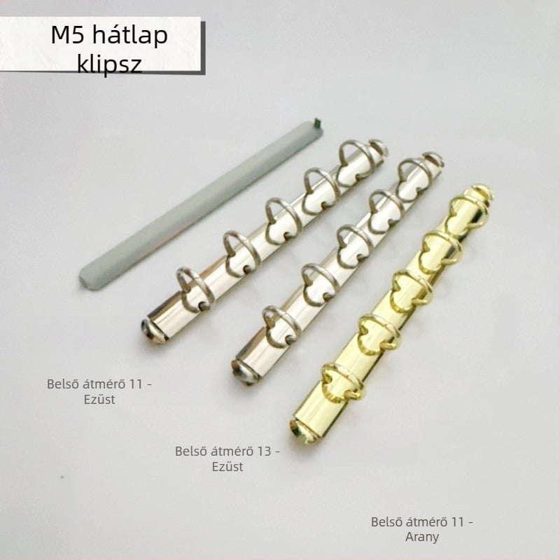 M5 hát-stílusú irattartó, A6 hátoldali irattartó, A5 lyukasztó irattartó, fém irodai kellékek, A76 lyukasztó irattartó, elegáns hátsó stílus
