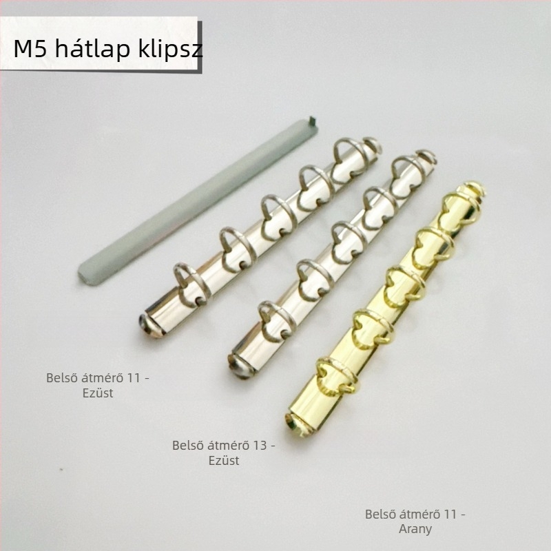 M5 hát-stílusú irattartó, A6 hátoldali irattartó, A5 lyukasztó irattartó, fém irodai kellékek, A76 lyukasztó irattartó, elegáns hátsó stílus