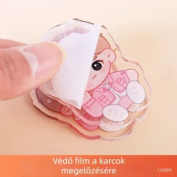 Akril klipsz naptárhoz, kétoldalas, rajzfilm témájú kiegészítő
