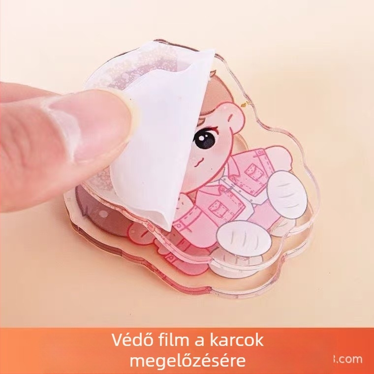 Akril klipsz naptárhoz, kétoldalas, rajzfilm témájú kiegészítő