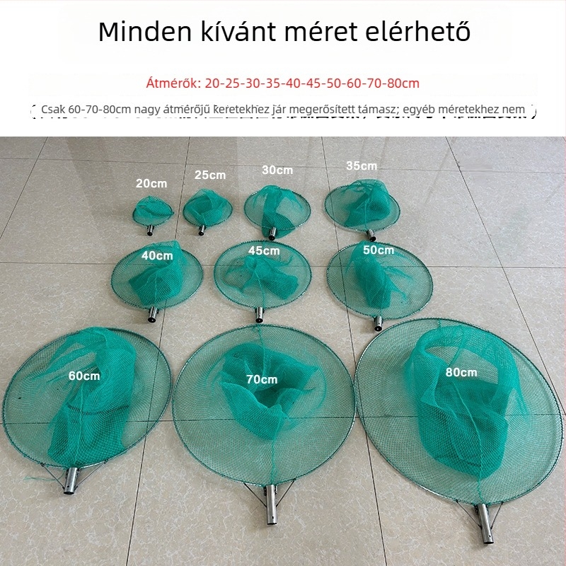 Nylon horgászháló, mélység 60 cm, teherbírás 20 kg