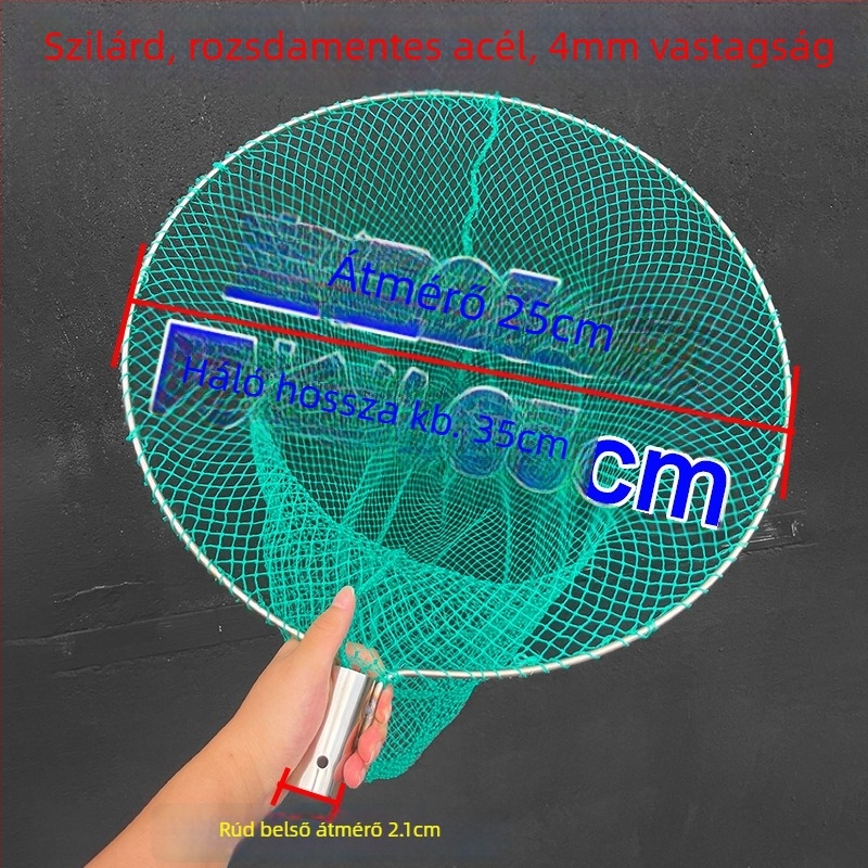 Nylon horgászháló, mélység 60 cm, teherbírás 20 kg