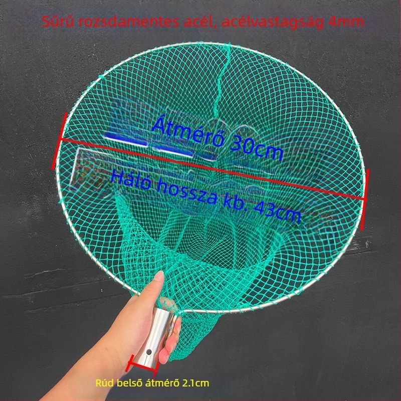 Nylon horgászháló, mélység 60 cm, teherbírás 20 kg