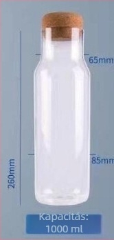Zárható, magas boroszilikát üveg élelmiszer-minőségű tárolóedény savanyúságokhoz, aszalt mandarinhéjhez, kávébabokhoz és tealevelekhez.