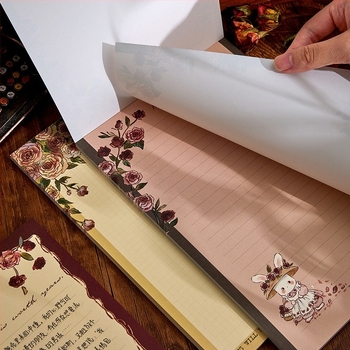 Ming School retro stílusú jegyzetfüzet ragasztó nélkül, IP licenc