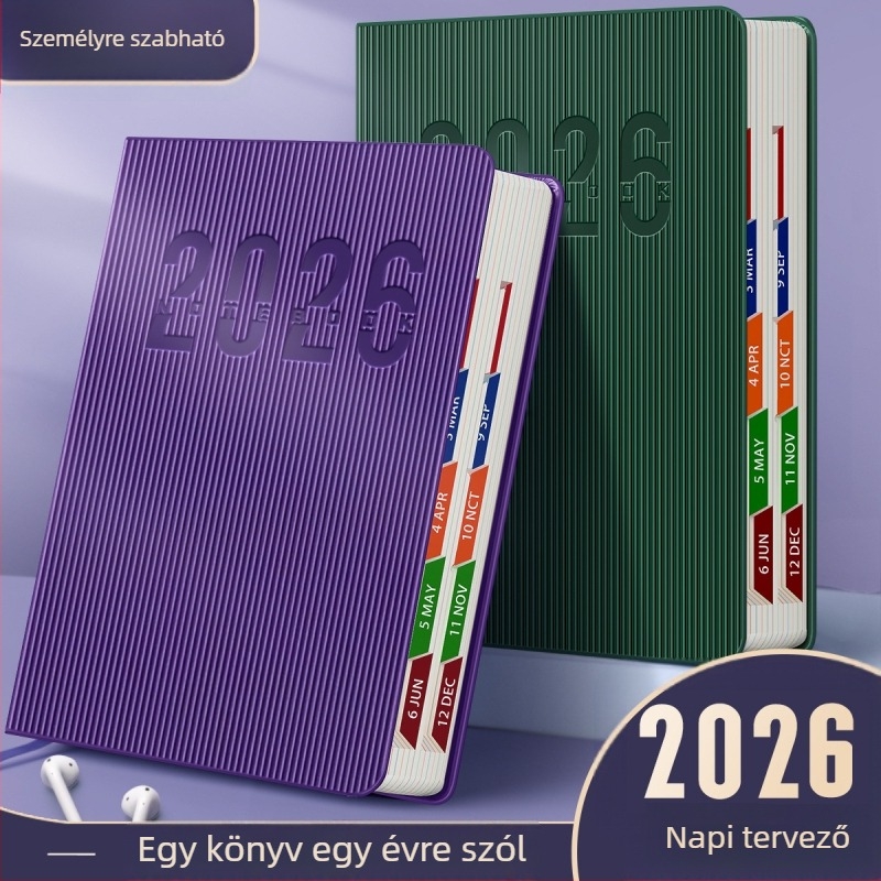 Four Seasons Vintage Planner 2026 — testreszabható tervező, Dowling papír, 75 gsm, több mint 400 oldal