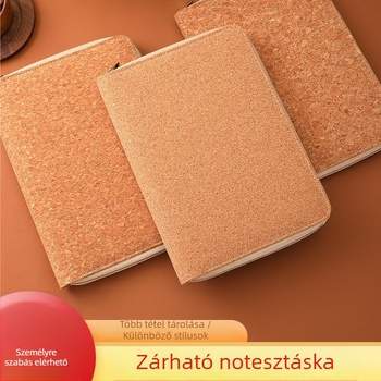 Kivehető lapokkal ellátott notesz cipzáros zsebbel, fényképek és bizonylatok tárolására, Dowling papír, 80 gsm, 50-100 oldal, logó nyomtatható