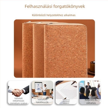 Kivehető lapokkal ellátott notesz cipzáros zsebbel, fényképek és bizonylatok tárolására, Dowling papír, 80 gsm, 50-100 oldal, logó nyomtatható