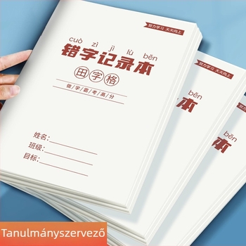 Chengyu kínai nyelv hibajavító és diktálási notesz, szemvédő papír, 60 oldal