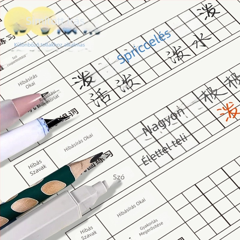 Chengyu kínai nyelv hibajavító és diktálási notesz, szemvédő papír, 60 oldal