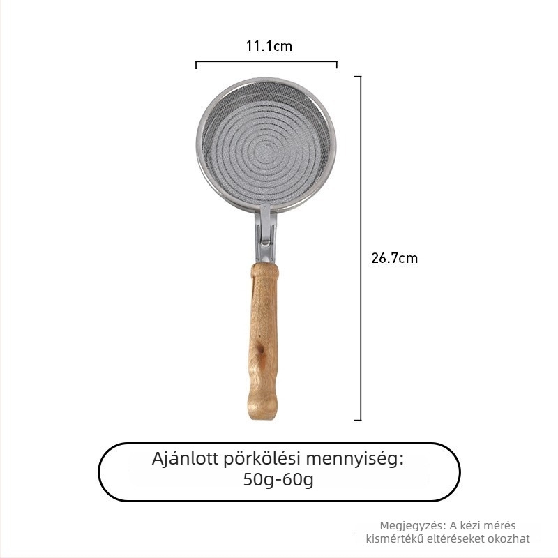 Kézi kávépörkölő rozsdamentes acél hálószűrővel – modern, minimalist stílus, kávézóhoz, testreszabható, licencelt magánmárkák