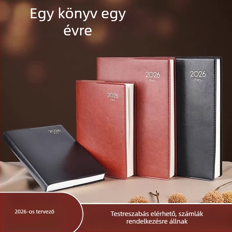 Személyre szabott 2026-os időbeosztó és időgazdálkodási napló, 365 napos terv