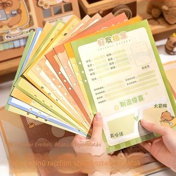 Osztálytársak karikatúra állat témájú névjegyzéke — eredeti pulp papír, oldalszabad kötés, logó nyomtatás lehetséges, ajándéknak ideális