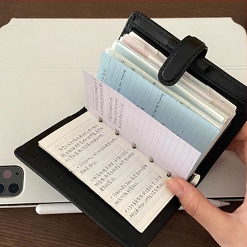 Notebook leválasztható lapokkal, papírborító, lapok cellulóz alapú papírból, 40 g/m², irodai stílus