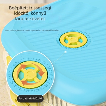 Zárt illatmentes dumpling tároló tál fagyasztóhoz és hűtőhöz, élelmiszer-minőségű műanyagból